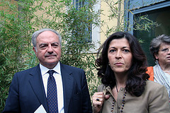 Il presidemte IEA Achille Colombo Clerici con Marilisa D' Amico