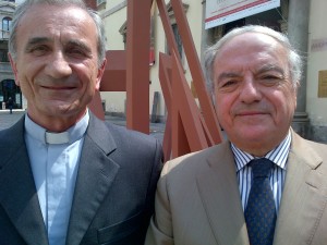  Achille Colombo Clerici con Mons. Pier Francesco Fumagalli, vice Prefetto della Biblioteca Ambrosiana, sinologo di fama internazionale.