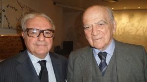 Foto: Piero Bassetti imprenditore e storico primo presidente della Regione Lombardia, con il pres. IEA, Achille Colombo Clerici