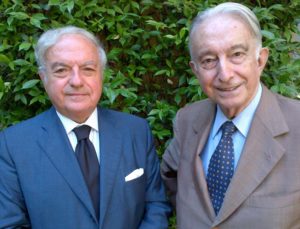 Foto: Il presidente di IEA Achille Colombo Clerici con Giovanni Bana pres. FEIN Il Nibbio
