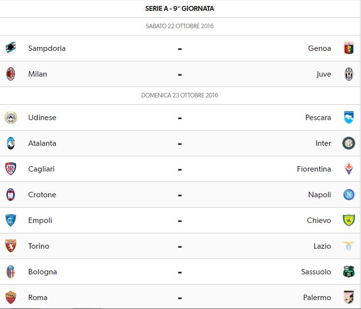 ix-giornata-serie-a