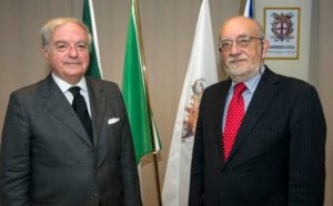 Foto: Benito Sicchiero con il presidente di Assoedilizia Achille Colombo Clerici